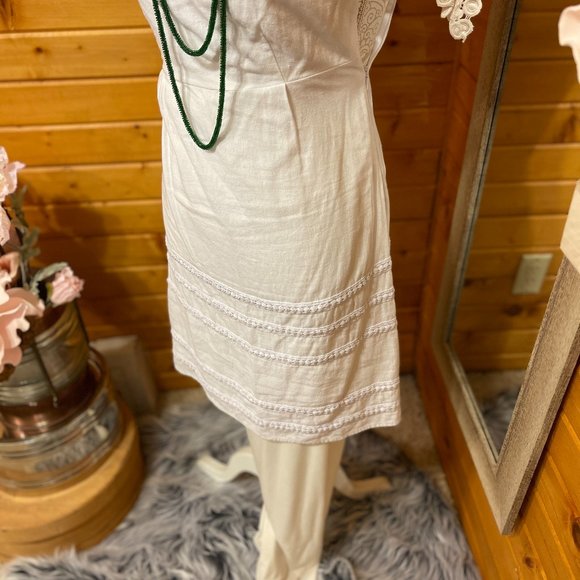 Old Navy linen mini strapless dress in white size 2. - Picture 3 of 5